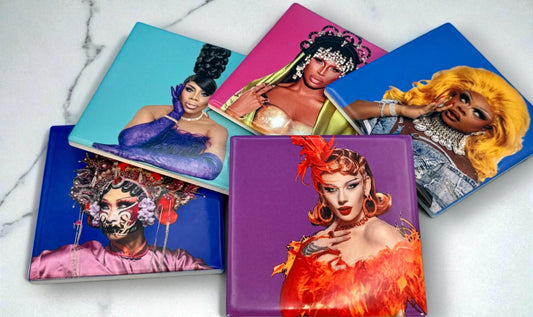 Drag Queen Portrait Coasters - Campy, Unapologetic, Next-level, and Truly Iconic